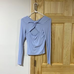 Hollister blue long sleeved top size small